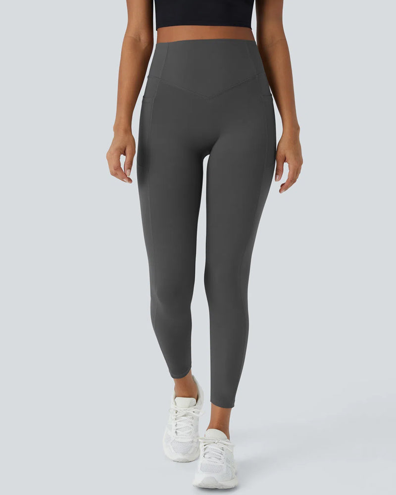 High Waisted Tummy Control Shaping Training Leggings (2 Pack)
