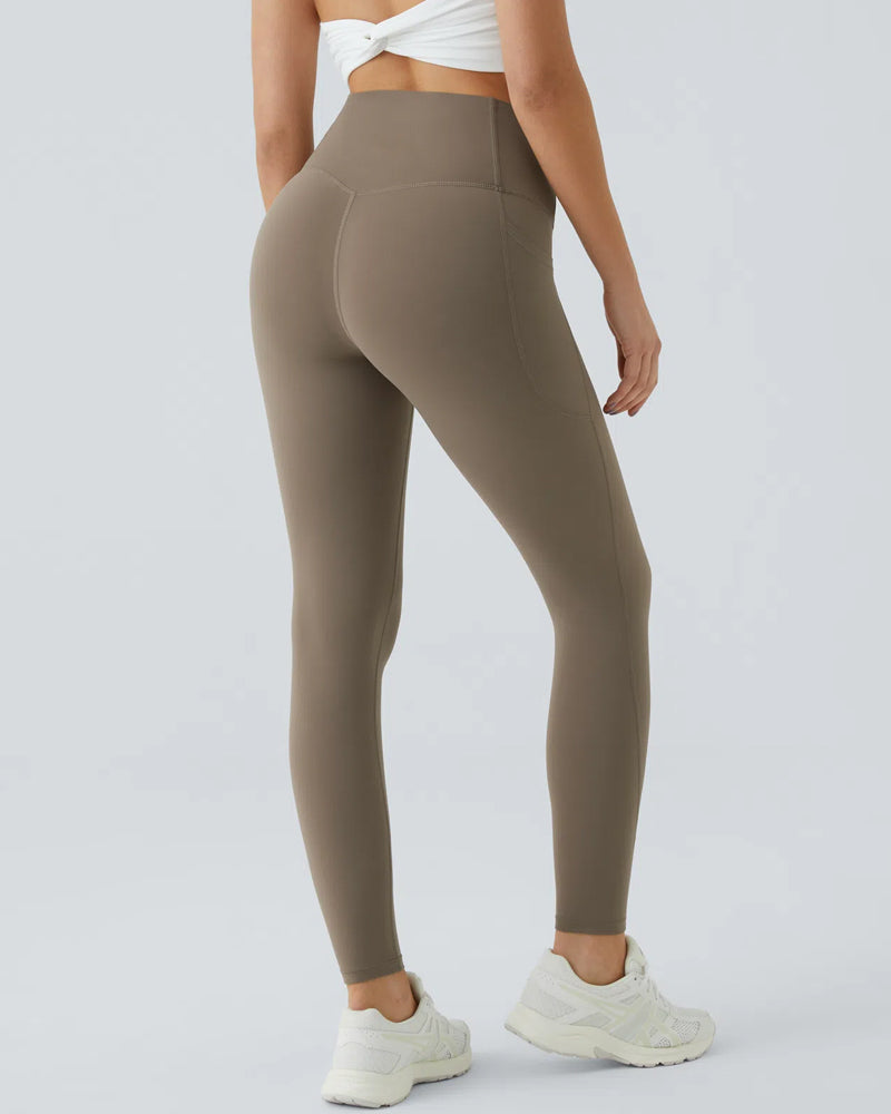 High Waisted Tummy Control Shaping Training Leggings (2 Pack)
