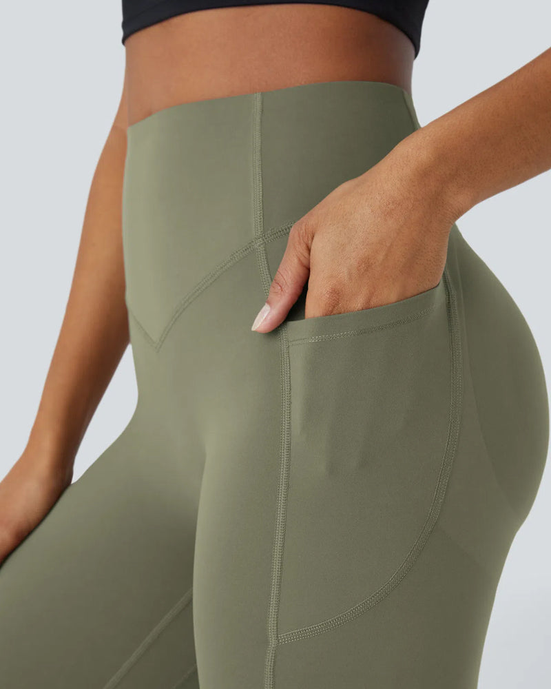 High Waisted Tummy Control Shaping Training Leggings (2 Pack)